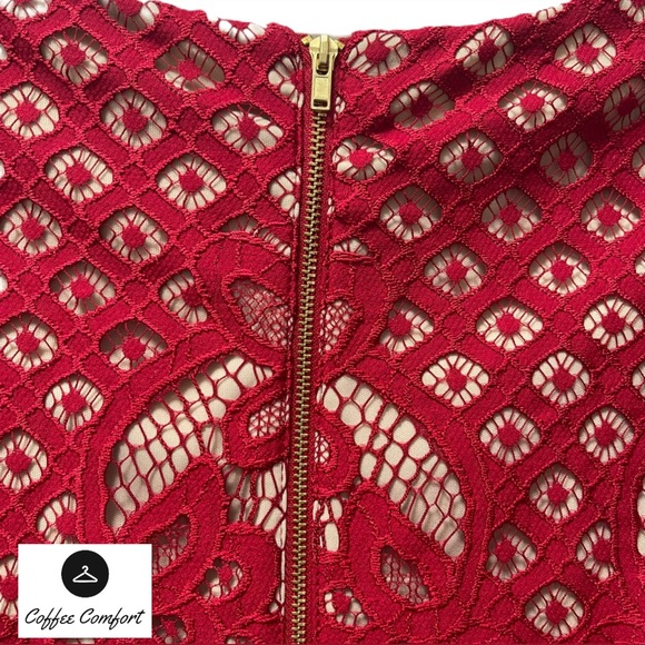 Women's Crochet Lace Fit and Flare Dress | Size 14 - Picture 4 of 5